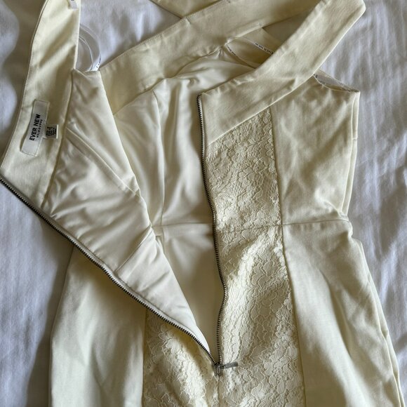 NWOT EVER NEW Melbourne Cross-Neck Bandage Mini Dress with Lace Detailing - Picture 5 of 15